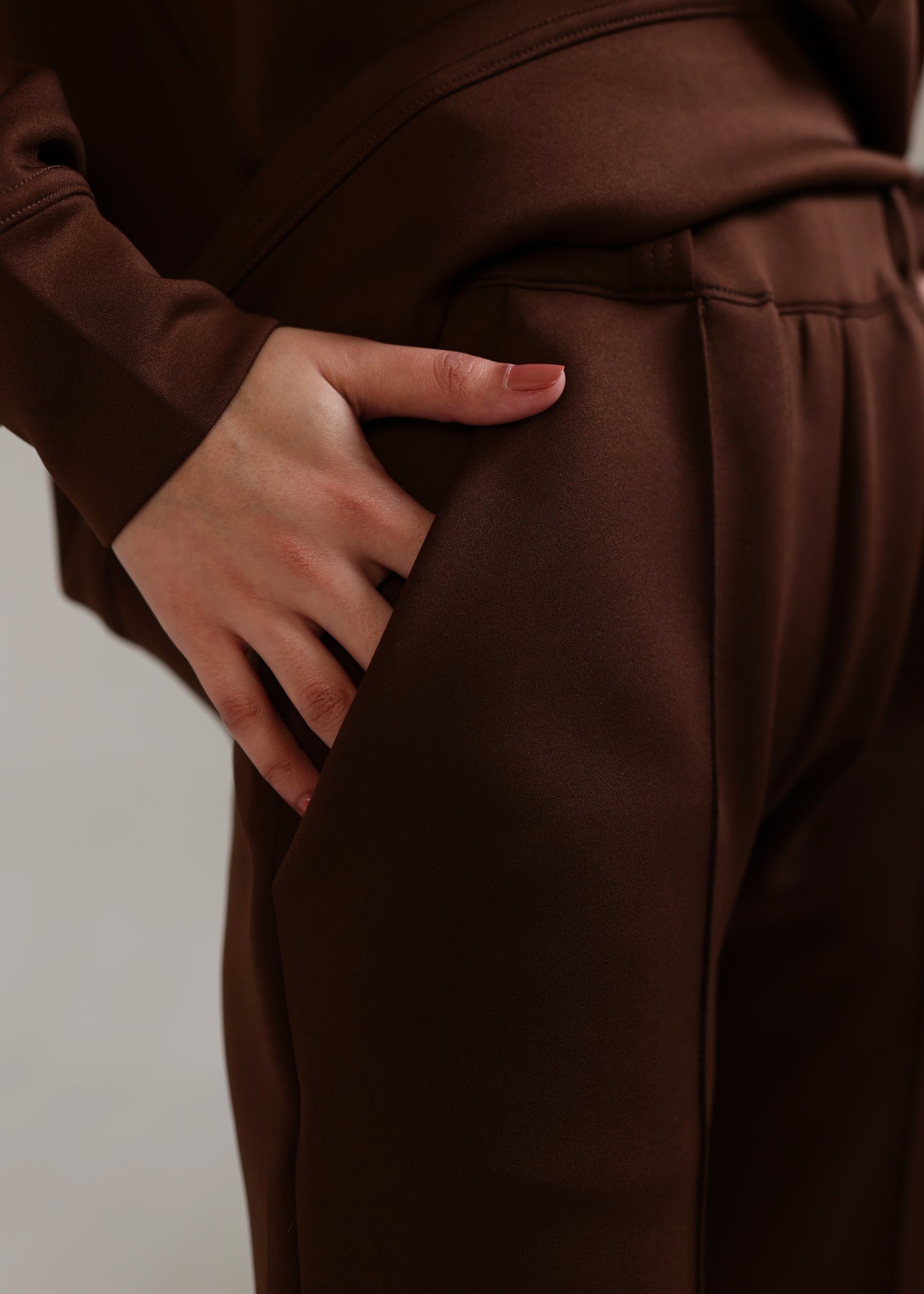 Stanxe Signature Co-Ord Set Dark Brown