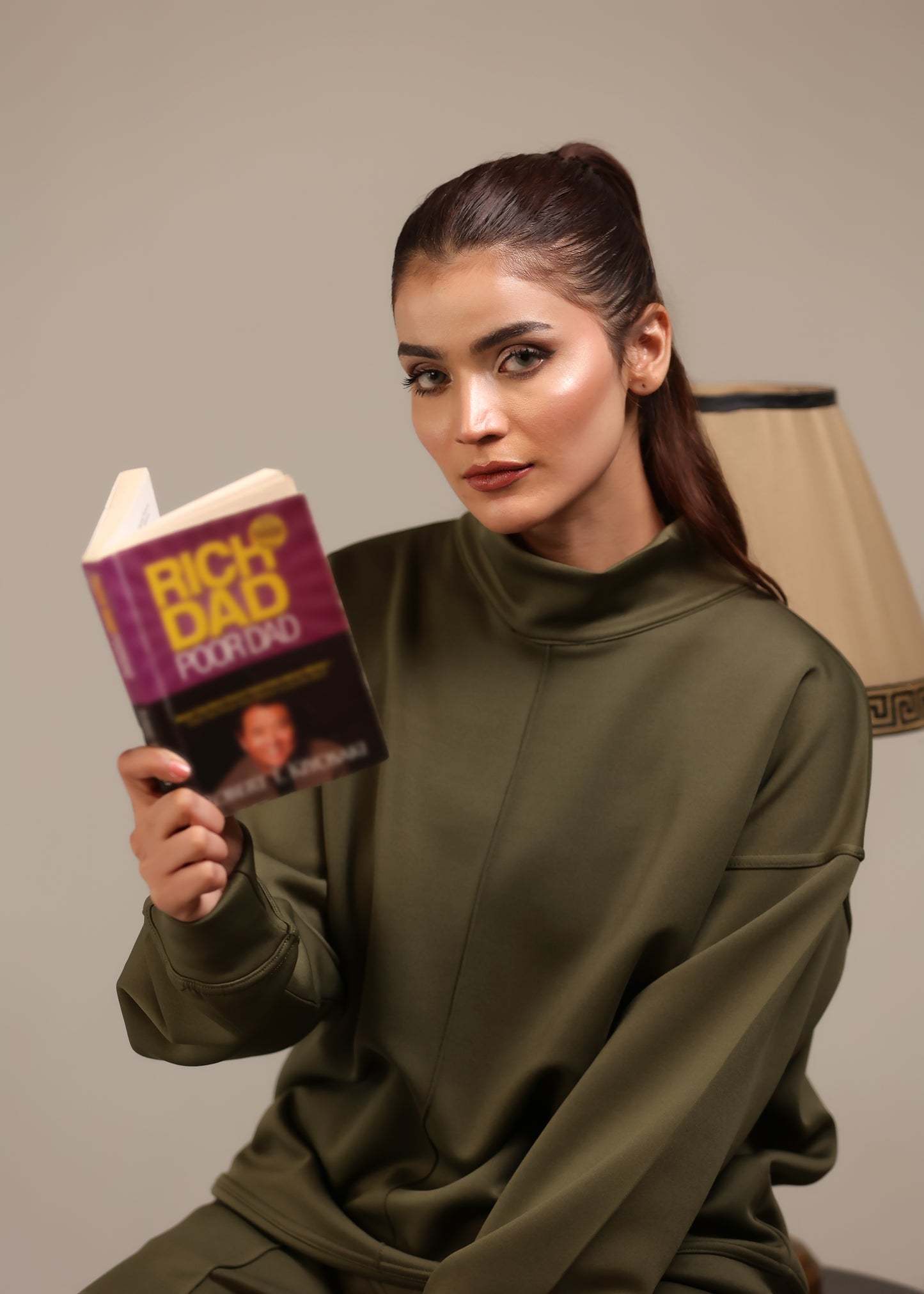 Stanxe Signature Co-Ord Set Olive Green