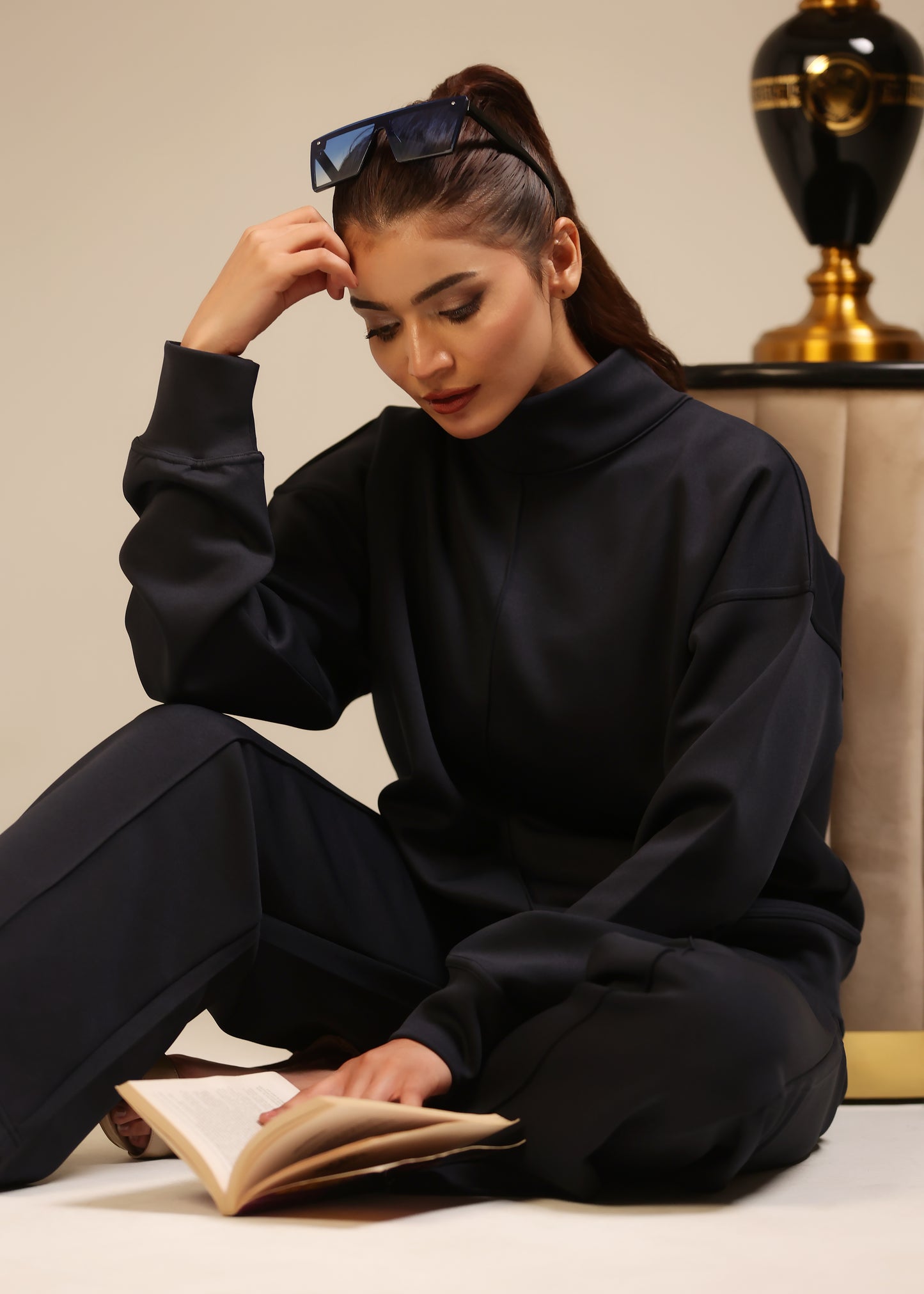 Stanxe Signature Co-Ord Set Dark Black