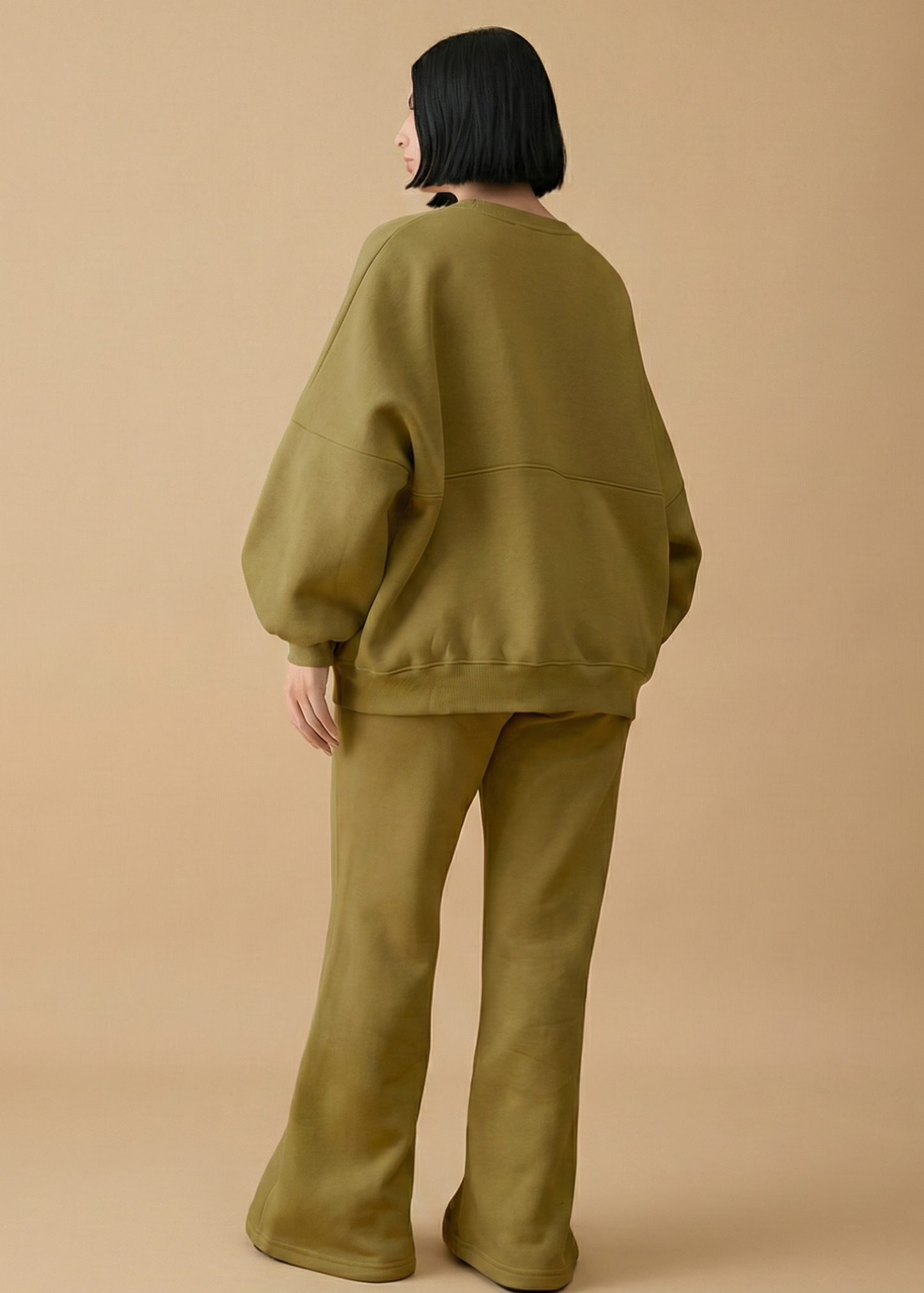 Stanxe Luxury Co-Ord Olive Green