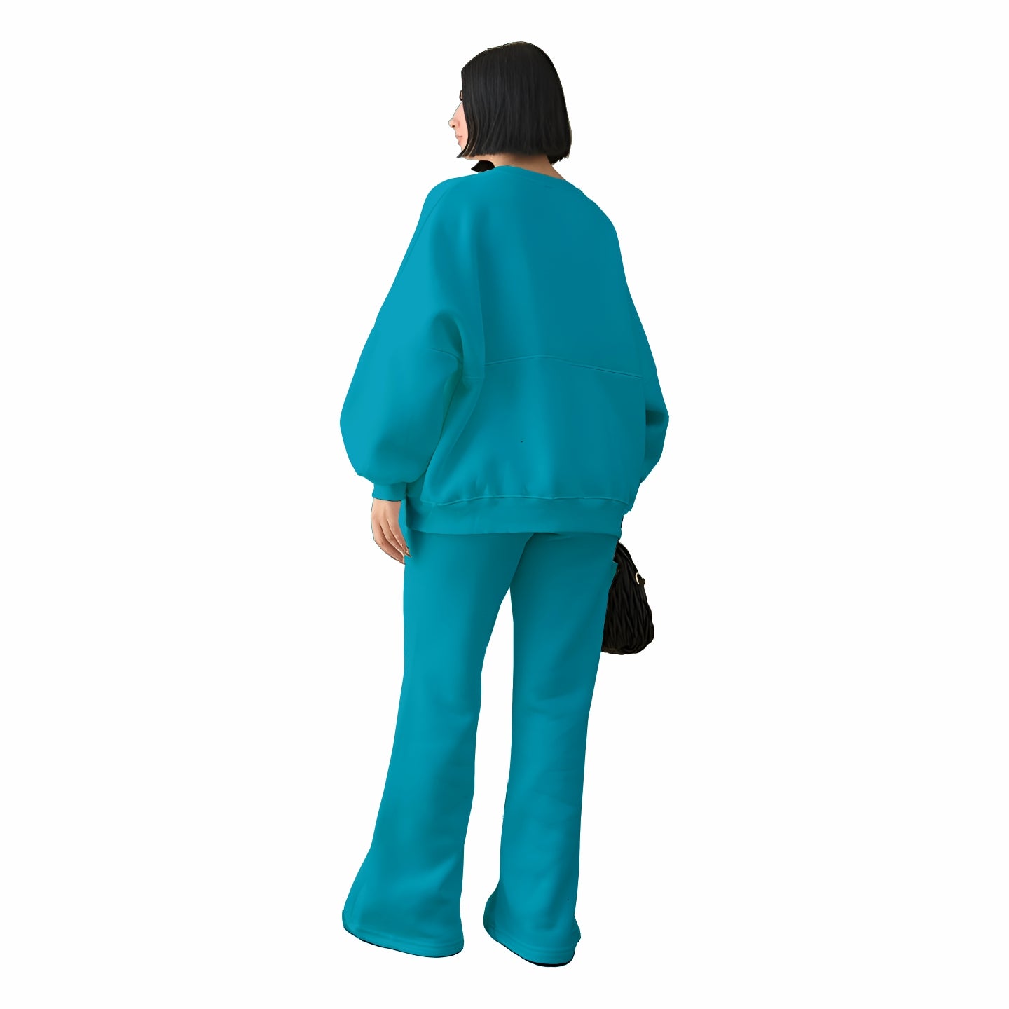 Stanxe Luxury Co-Ord Set Aqua Blue