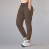 Women Chic Utility Pants - Chocolate