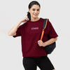 Trendsetter Oversized T-shirt - Maroon