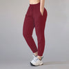 Women Chic Utility Pants - Maroon