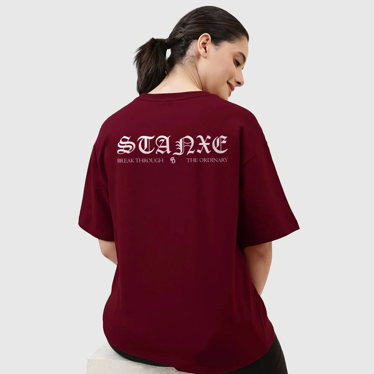 Trendsetter Oversized T-shirt - Maroon
