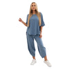 Stanxe Lavender Lounge Set (Light Denim Blue)