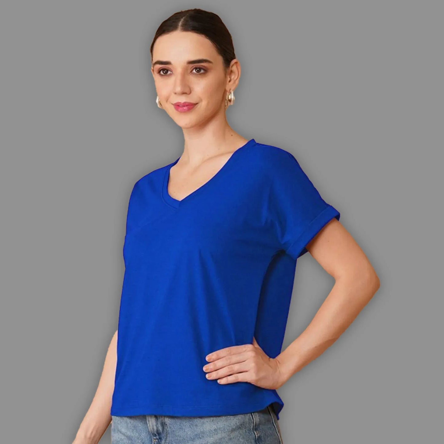 Stanxe V-Roll Tee (Blue)