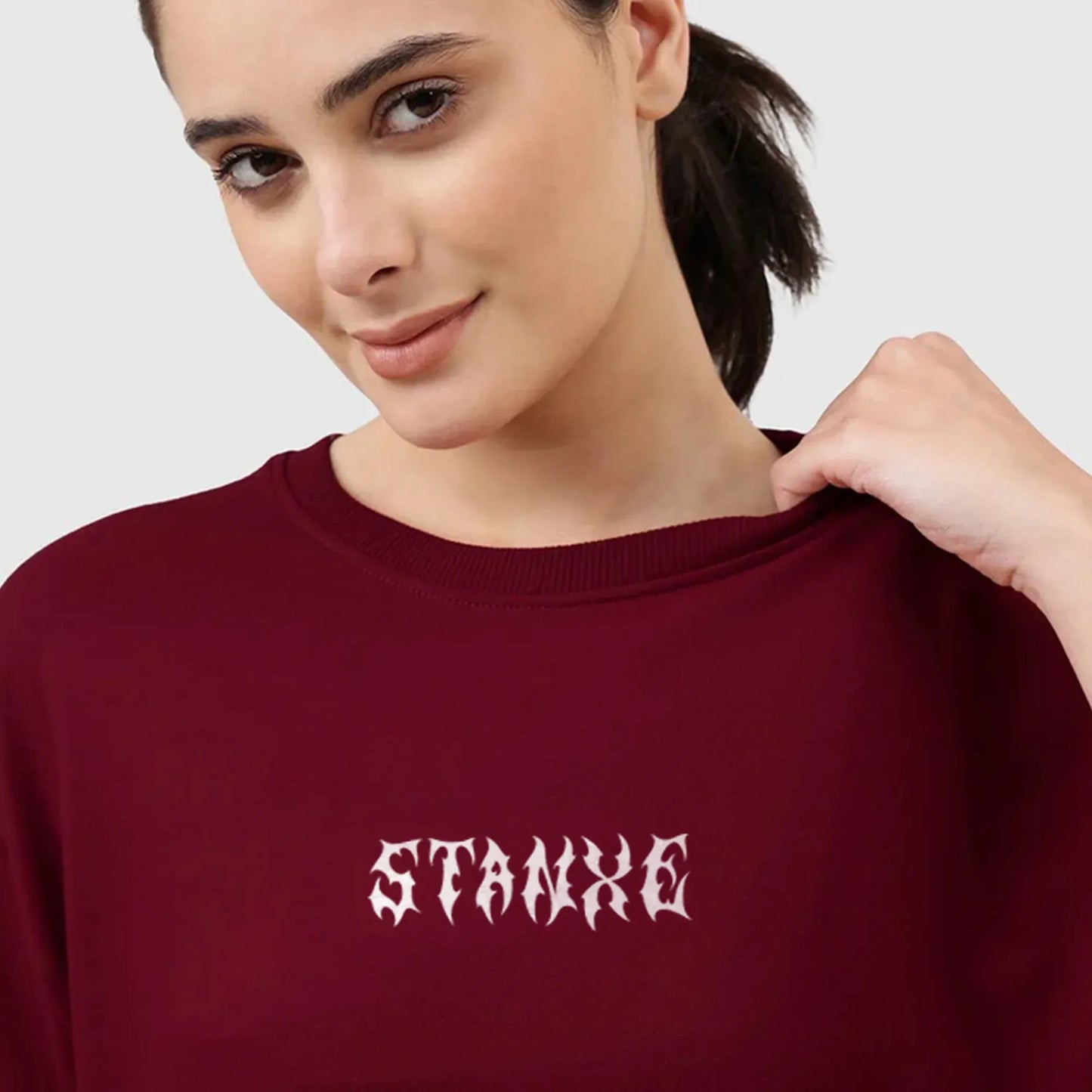 Trendsetter Oversized T-shirt - Maroon