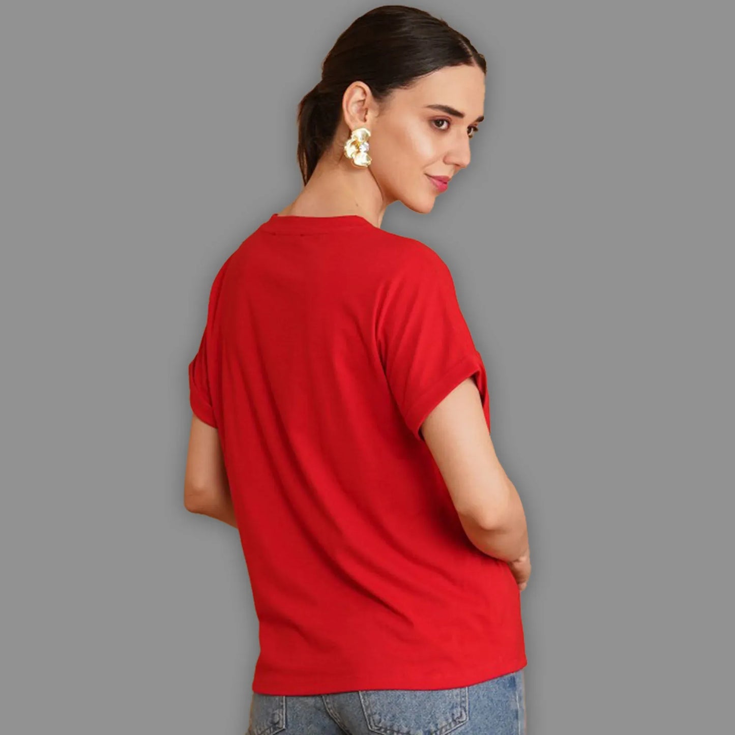 Stanxe V-Roll Tee (Red)