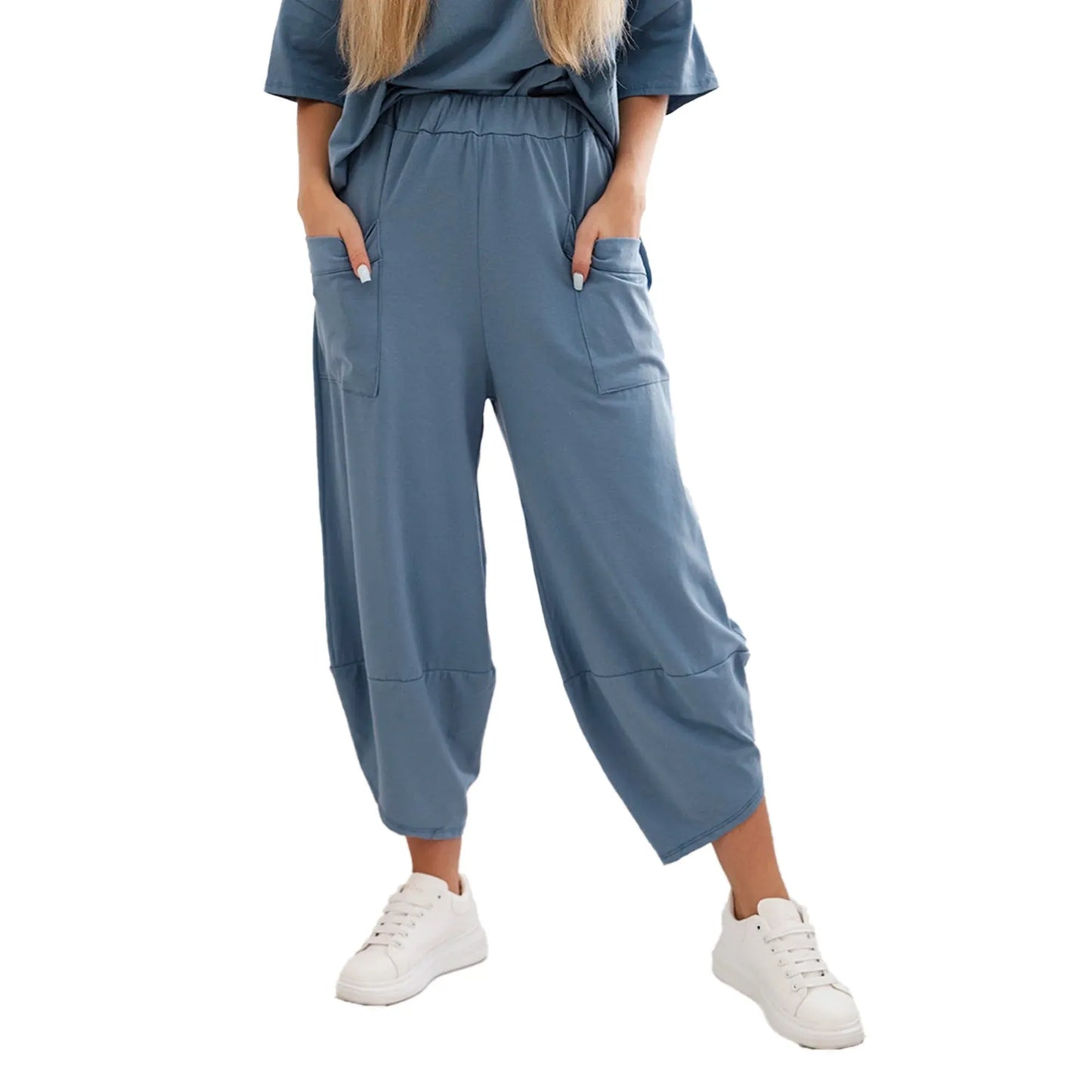 Stanxe Lavender Lounge Set (Light Denim Blue)