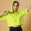 Stanxe GlowHood Crop(Green)