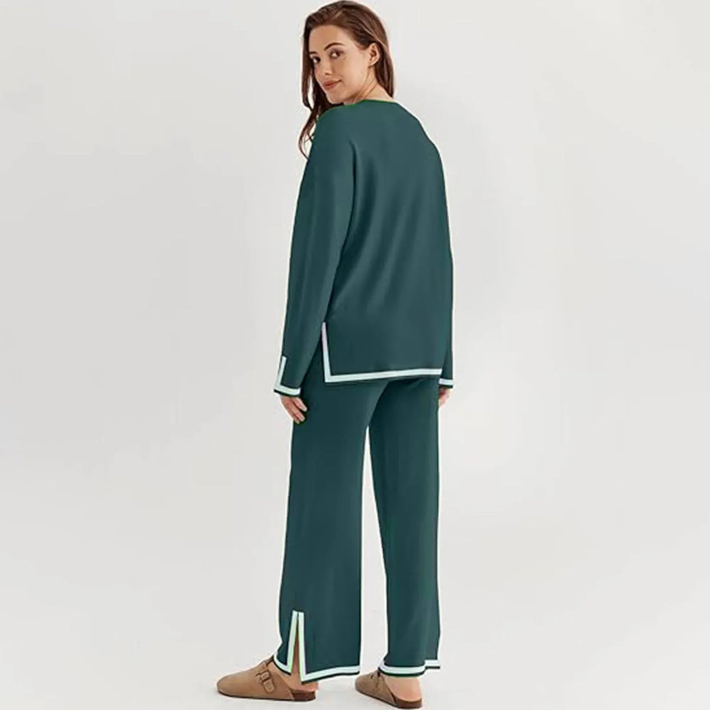 Stanxe DreamLine Co-ord (Teal Blue)