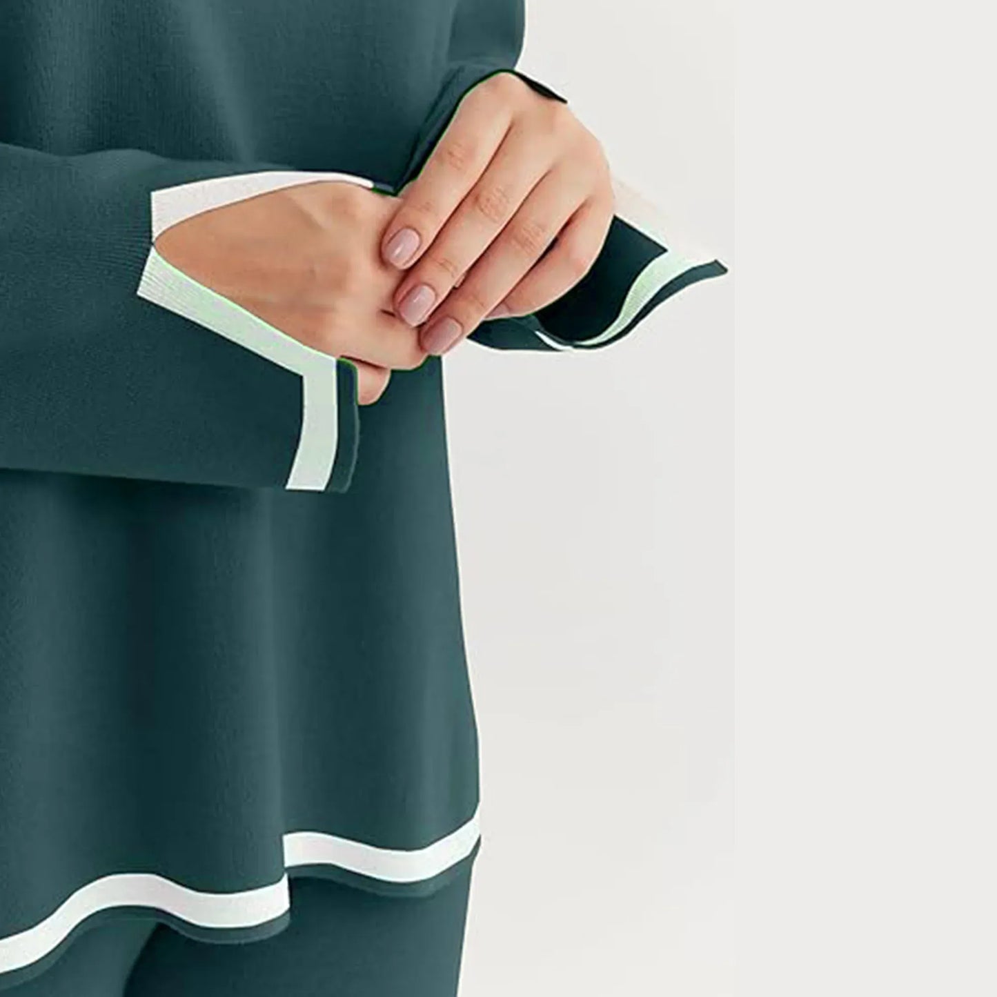 Stanxe DreamLine Co-ord (Teal Blue)