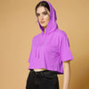 Stanxe GlowHood Crop(Purple)