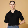 Stanxe GlowHood Crop(Black)