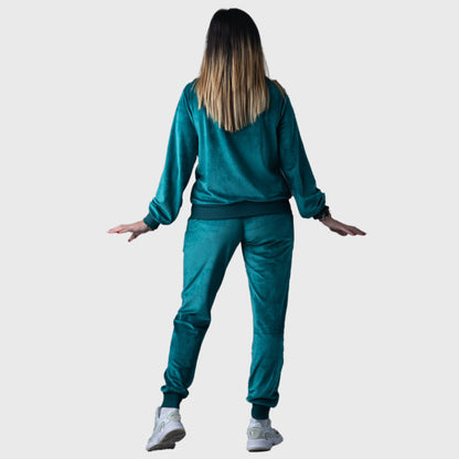 Women Ovale Velvet Tracksuit