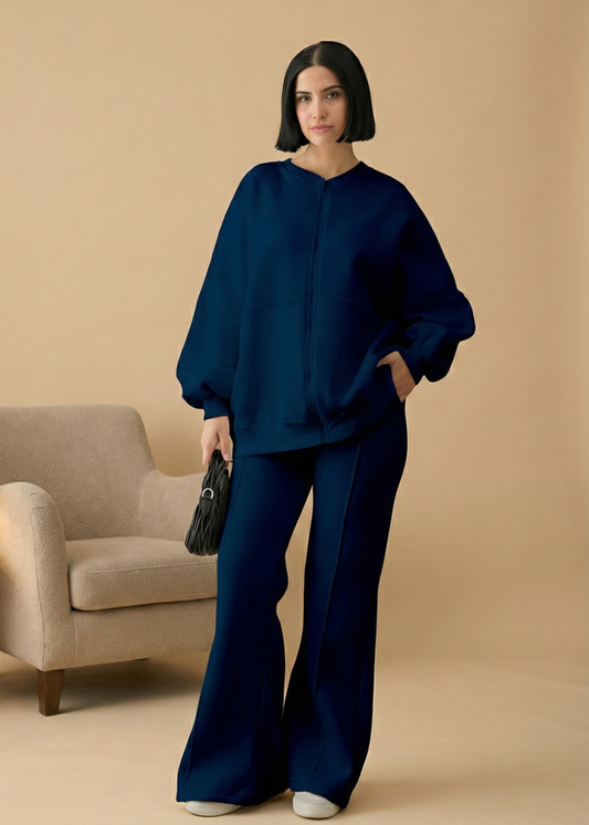 Stanxe Luxury Co-Ord Set Navy