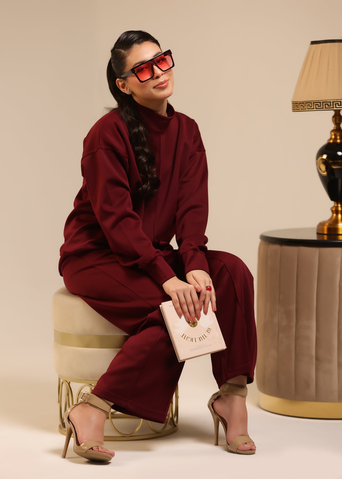 Stanxe Signature  Co-Ord Set Meroon