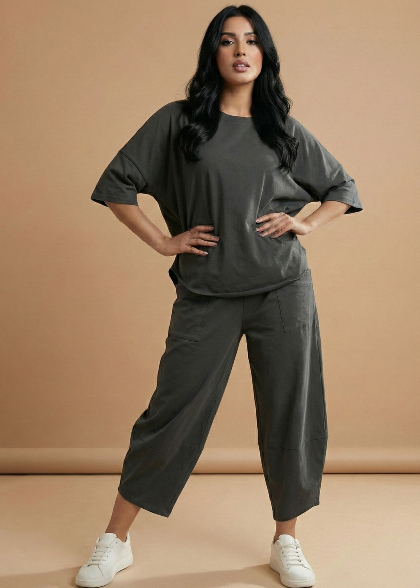 Stanxe Lavender Lounge Set  (Grey)