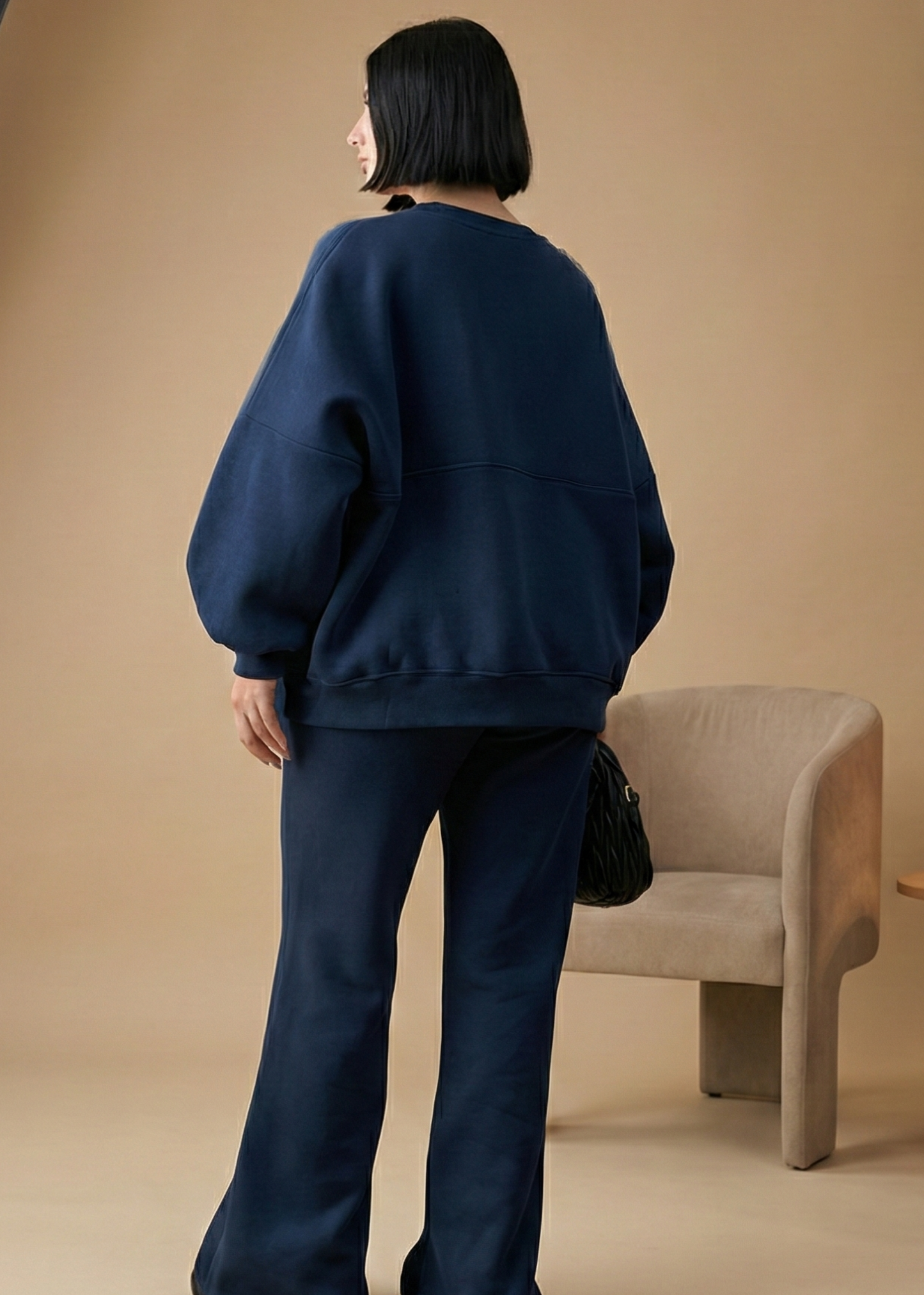 Stanxe Luxury Co-Ord Set Navy