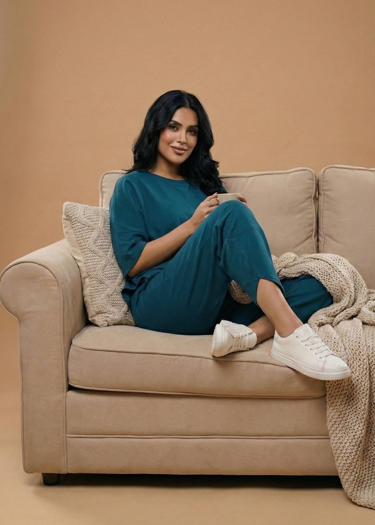 Stanxe Lavender Lounge Set  (Teel Blue)