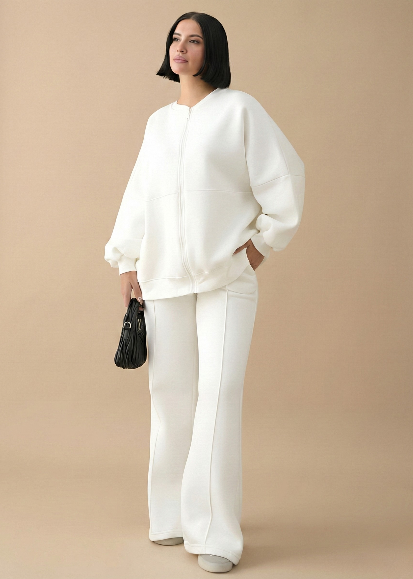 Stanxe Luxury Co-Ord Set White