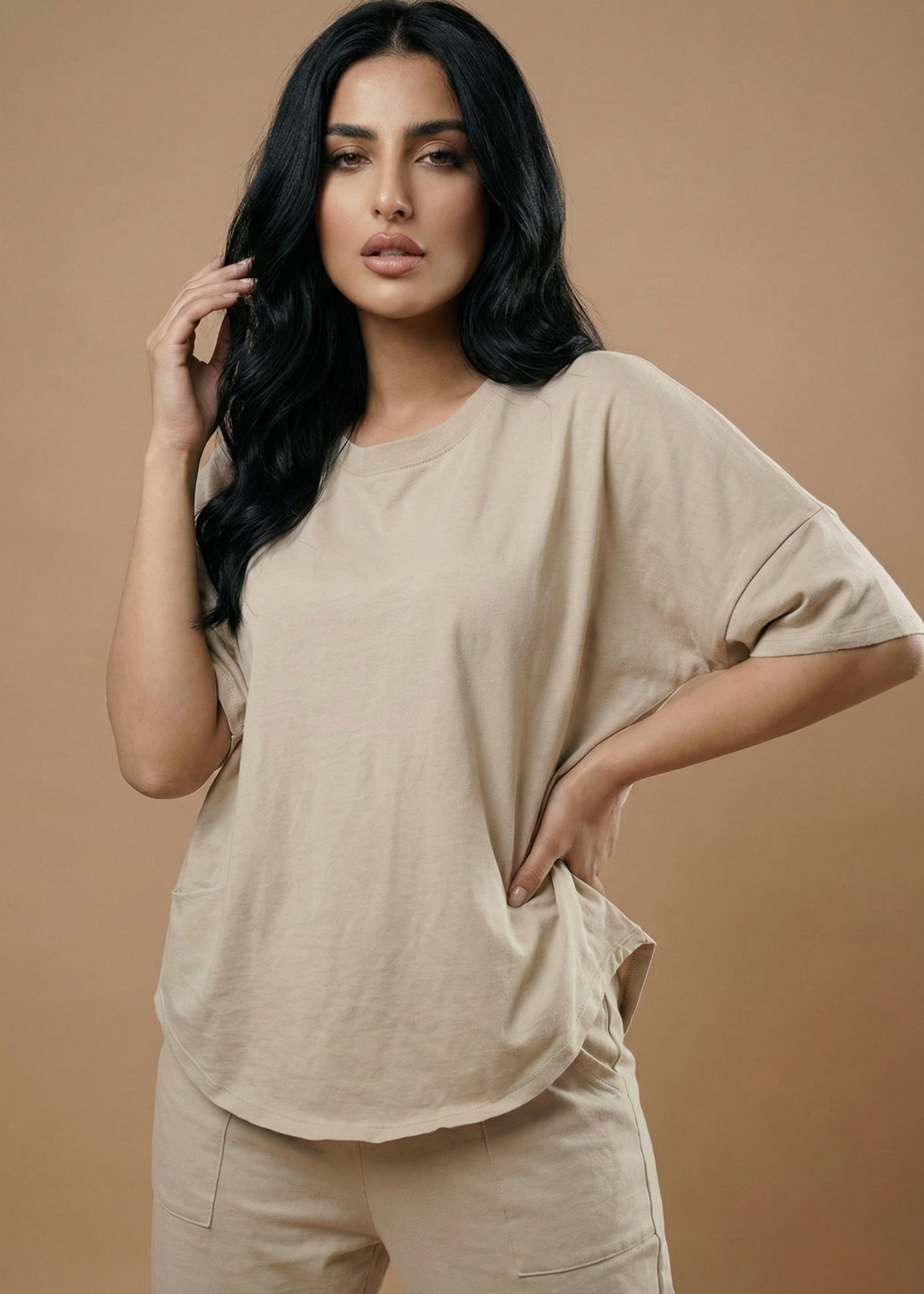 Stanxe Lavender Lounge Set  ( Beige)