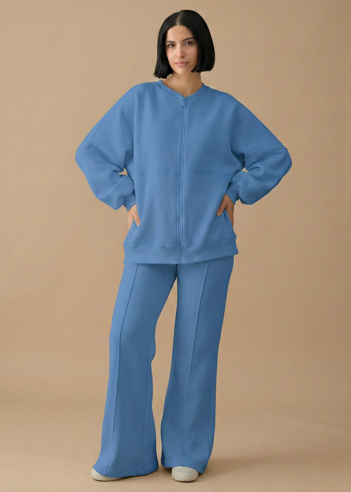 Stanxe Luxury Co-Ord Set Denim Blue