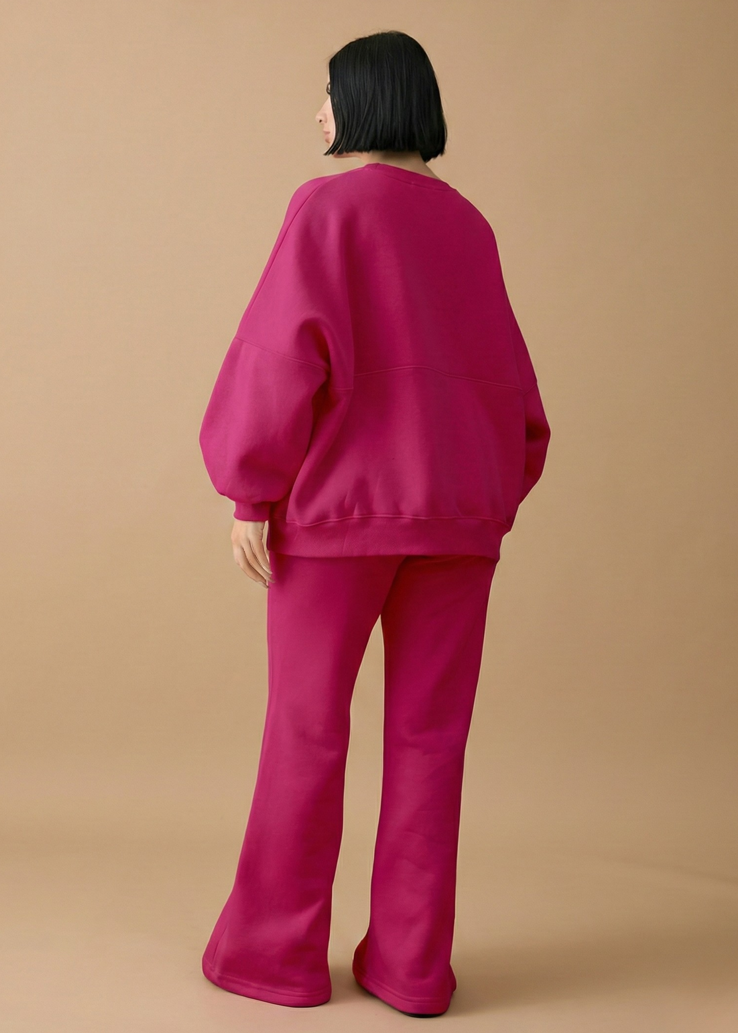 Stanxe Luxury Co-Ord Set Fuchsia Pink