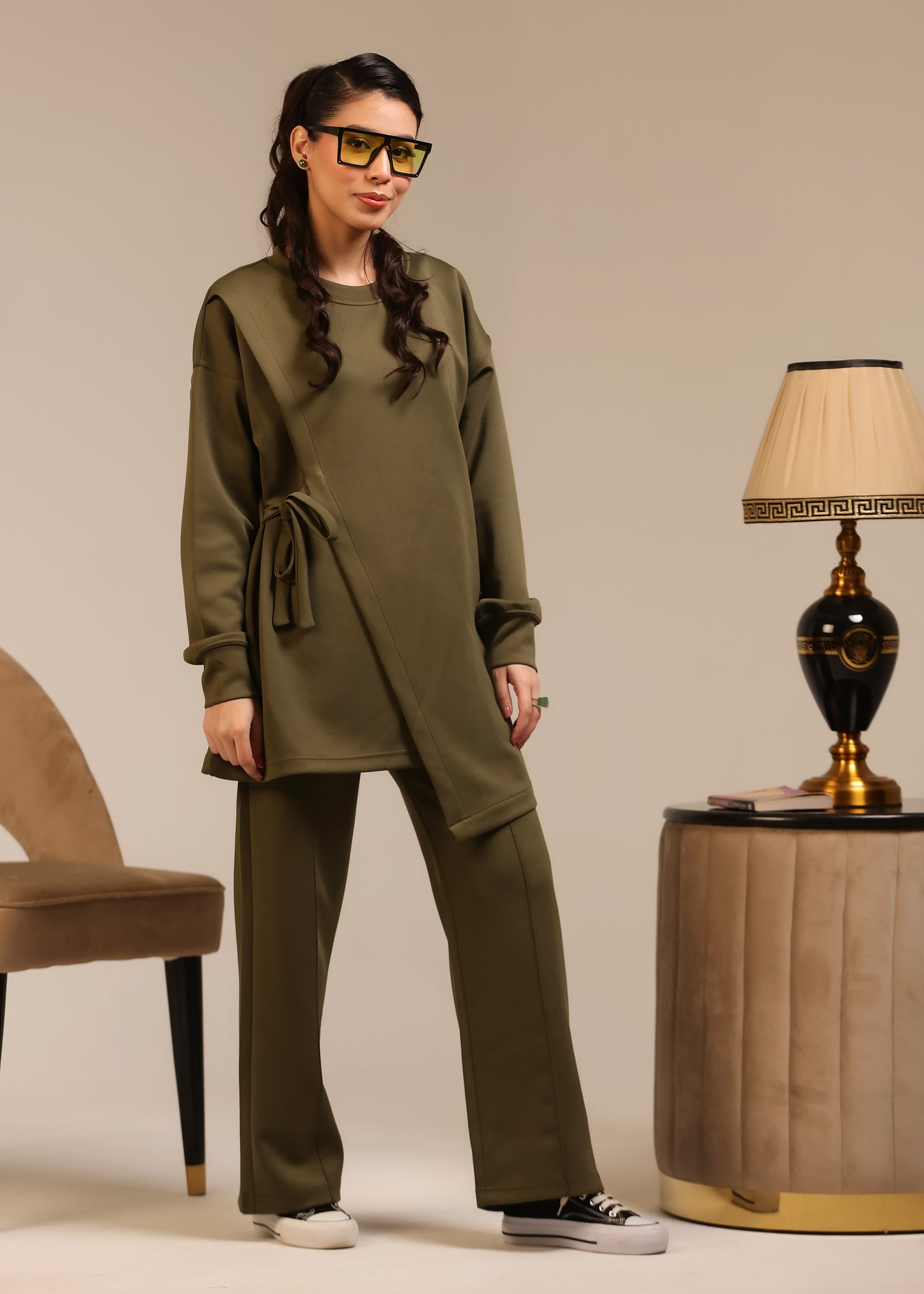 Daily Essential Matching Set Olive green