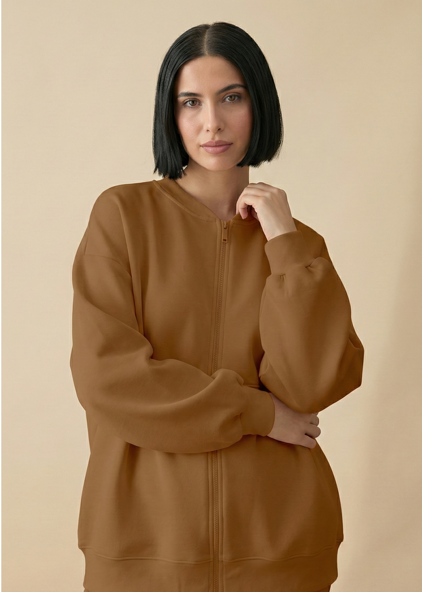 Stanxe Luxury Co-Ord Set Brown