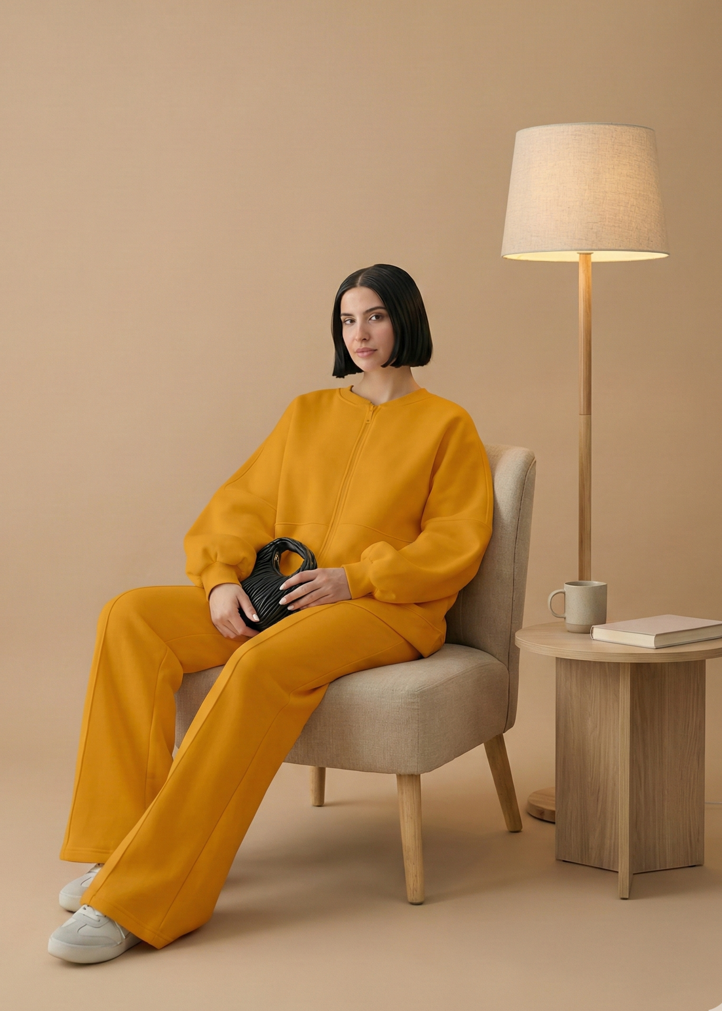 Stanxe Luxury Co-Ord Set Orange