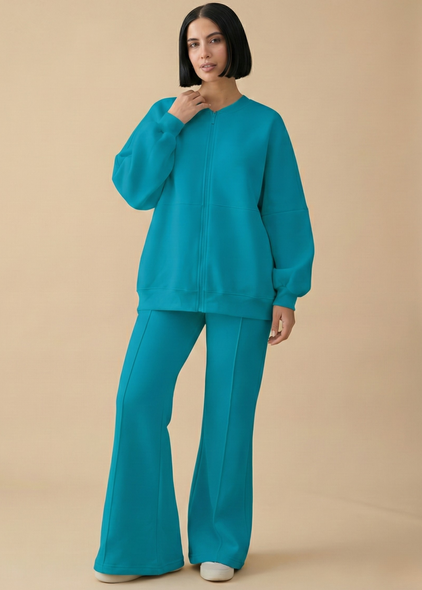 Stanxe Luxury Co-Ord Set Aqua Blue