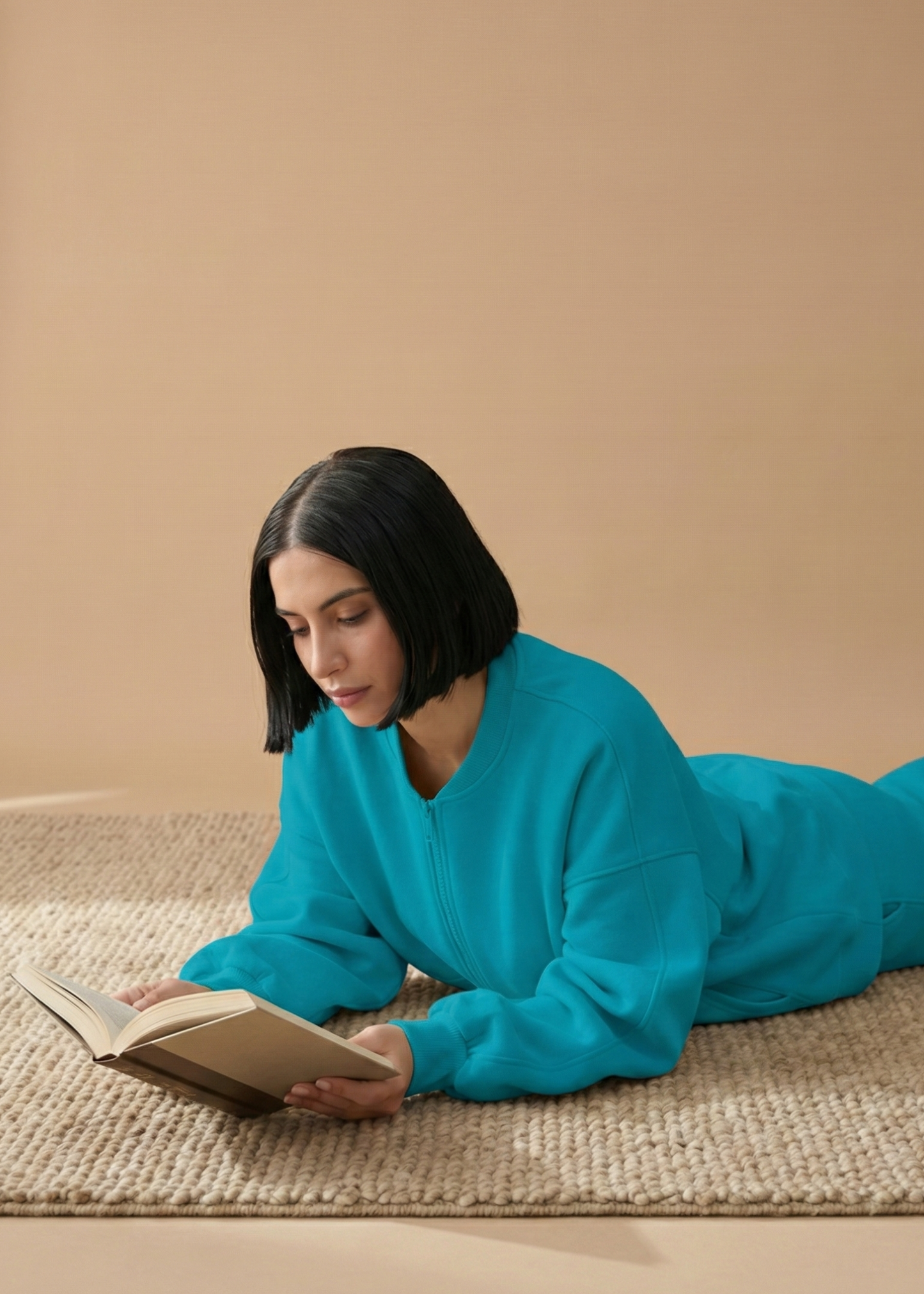 Stanxe Luxury Co-Ord Set Aqua Blue