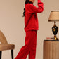 Stanxe Signature  Co-Ord Set Plush red
