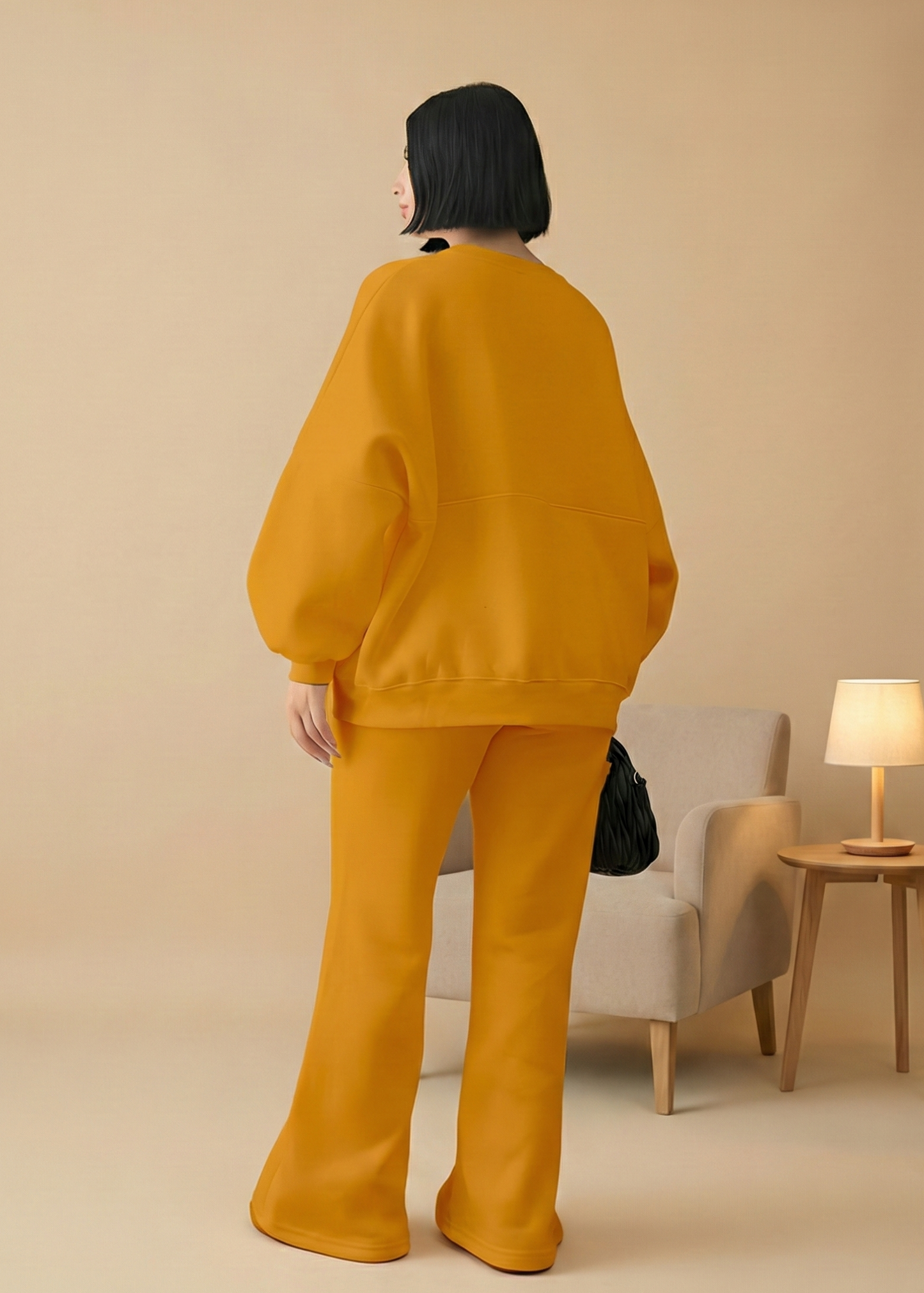 Stanxe Luxury Co-Ord Set Orange