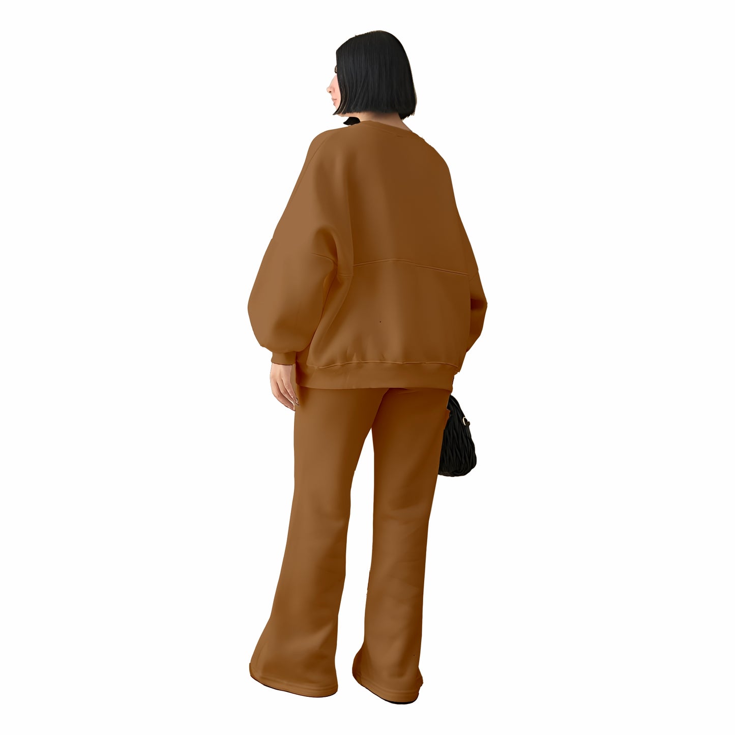 Stanxe Luxury Co-Ord Set Brown