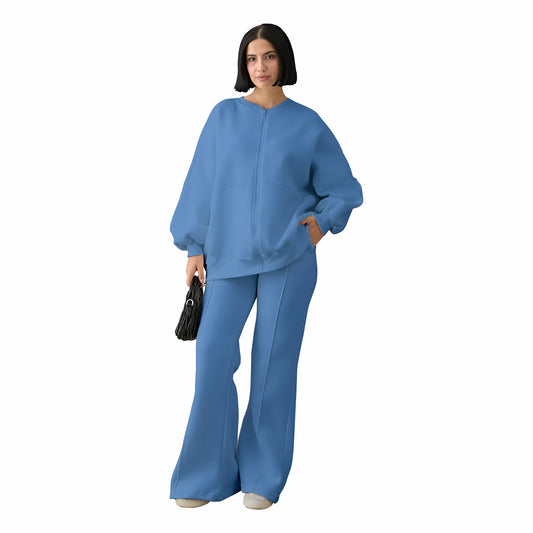 Stanxe Luxury Co-Ord Set Denim Blue