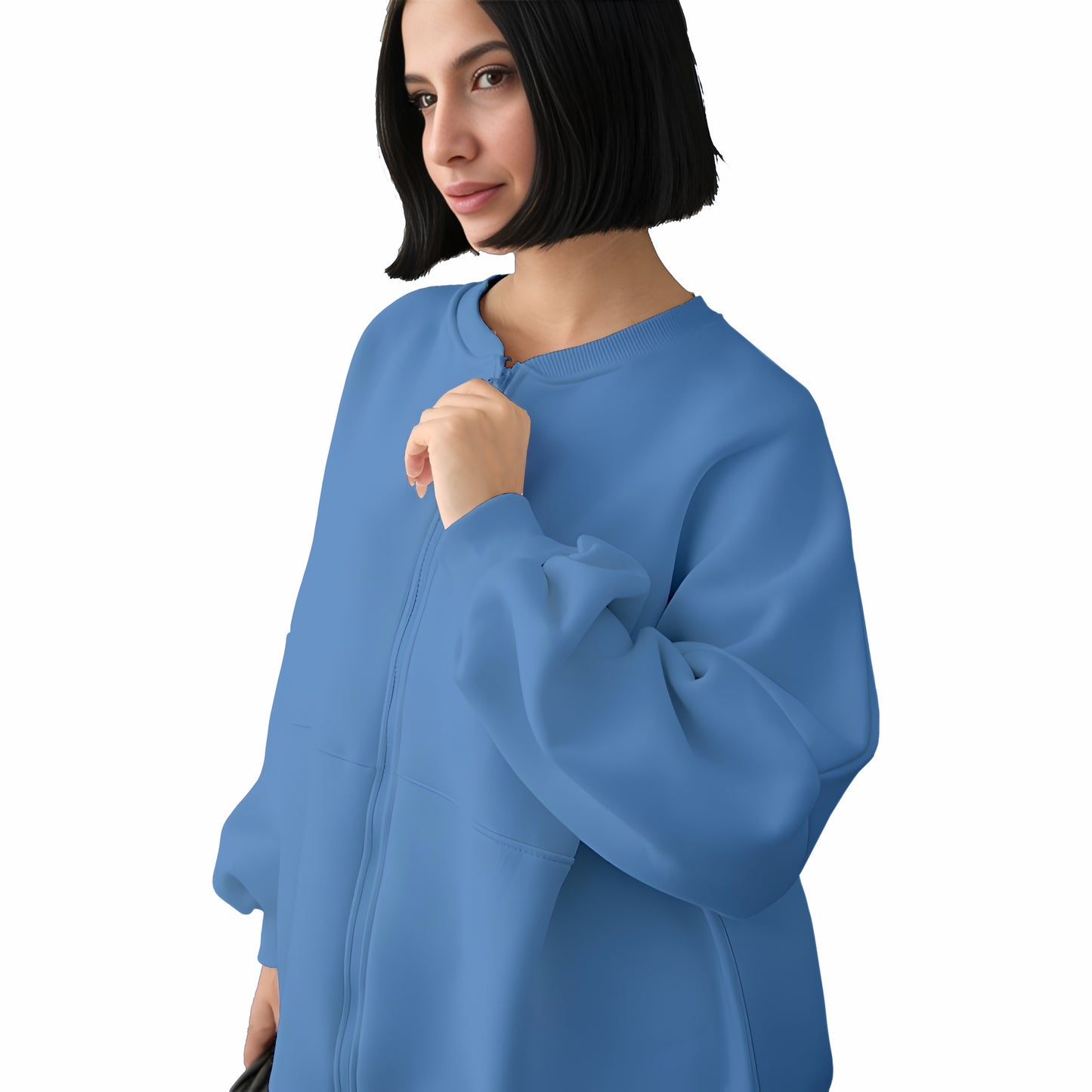 Stanxe Luxury Co-Ord Set Denim Blue