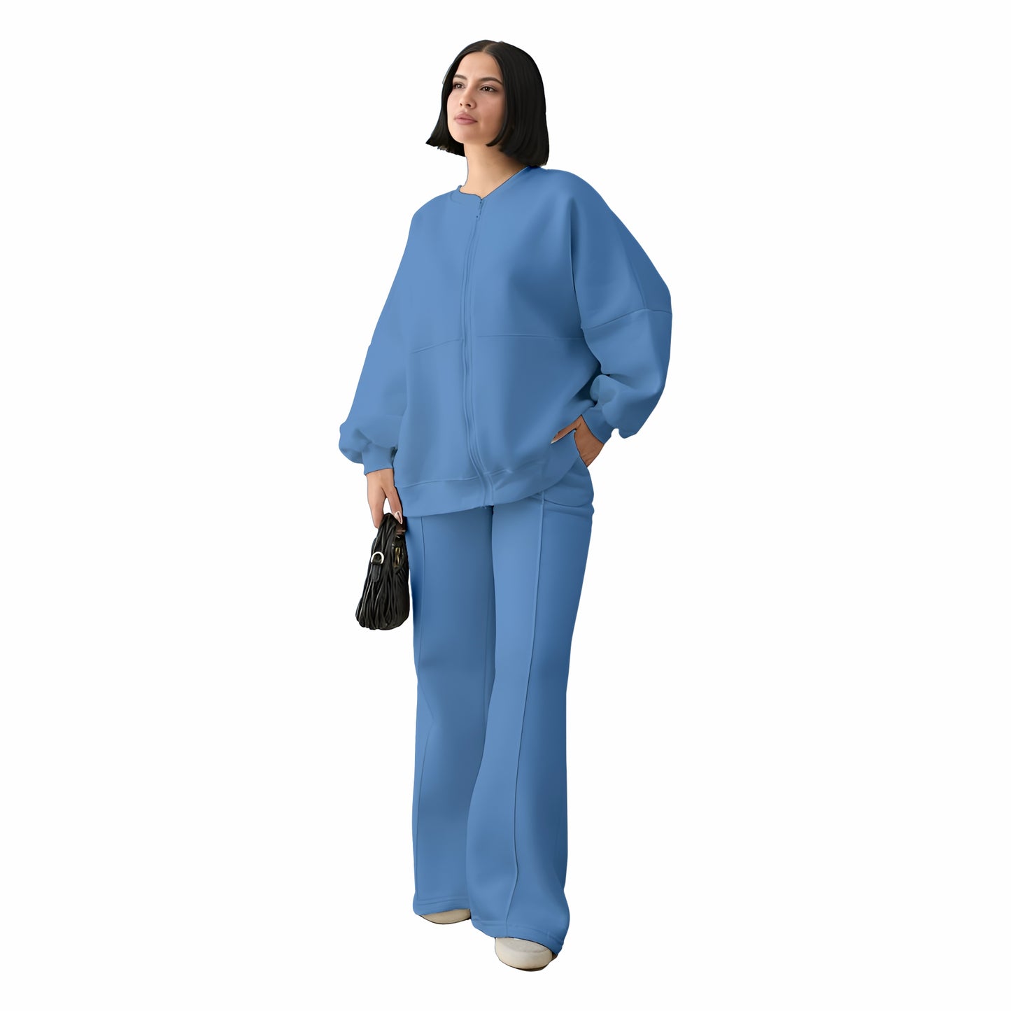 Stanxe Luxury Co-Ord Set Denim Blue