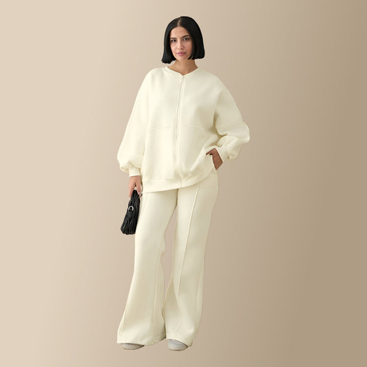 Stanxe Luxury Co-Ord Set Ivory