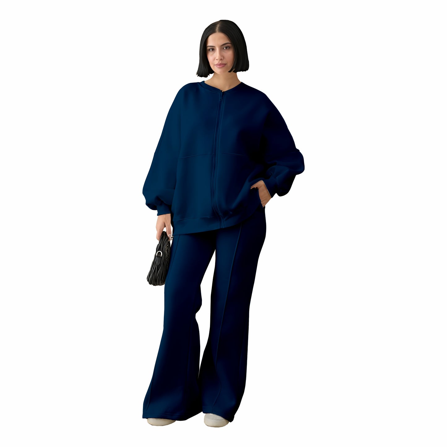 Stanxe Luxury Co-Ord Set Navy