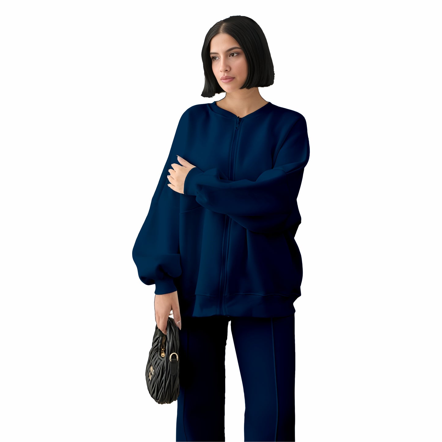 Stanxe Luxury Co-Ord Set Navy