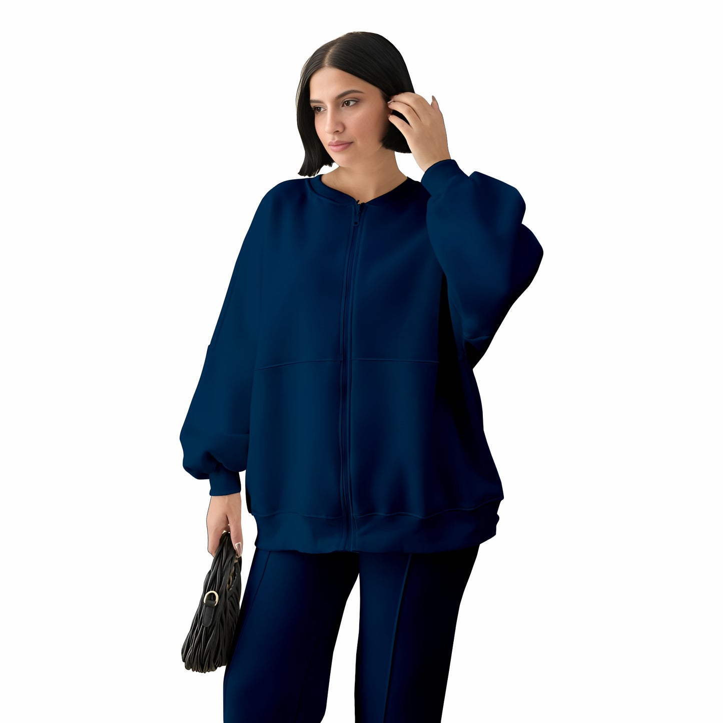 Stanxe Luxury Co-Ord Set Navy