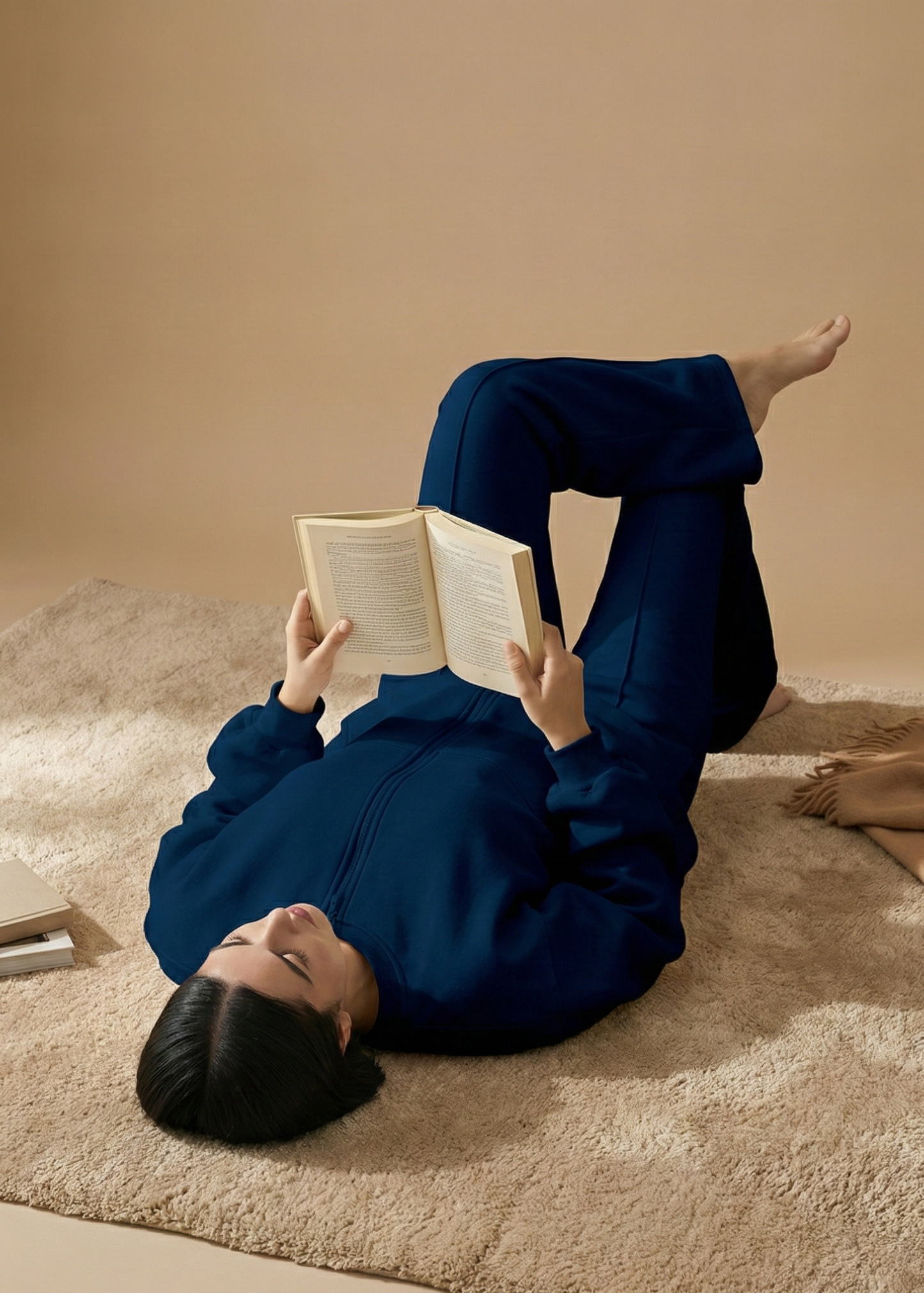 Stanxe Luxury Co-Ord Set Navy