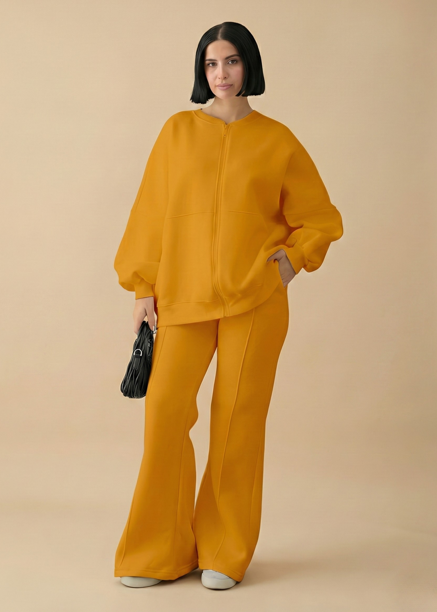 Stanxe Luxury Co-Ord Set Orange