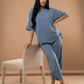 Stanxe Lavender Lounge Set  (Light Denim Blue)