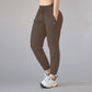 Women Chic Utility Pants - Chocolate