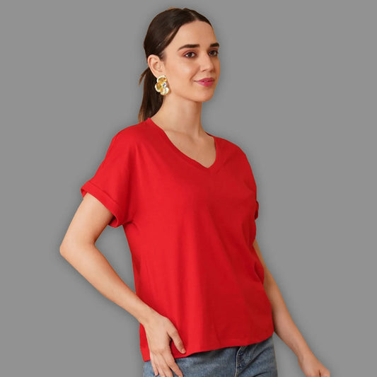 Stanxe V-Roll Tee (Red)