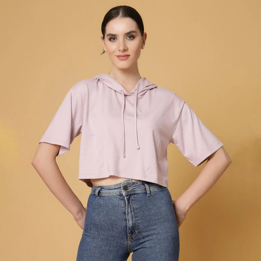 Stanxe GlowHood Crop (Pink)
